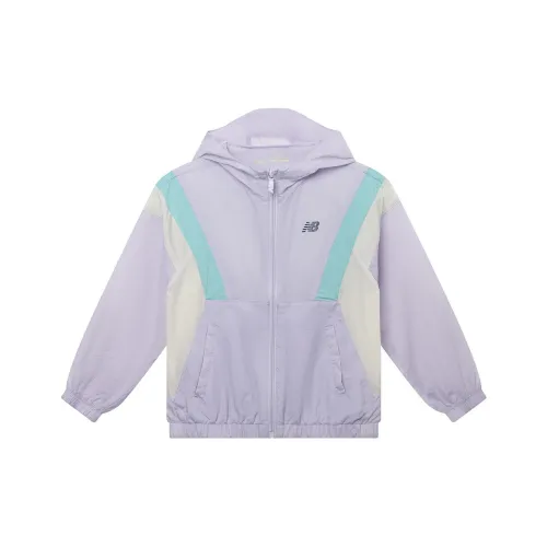 New Balance совместный бренд Куртки Пальто Светло-фиолетовый Дети 3-7 лет