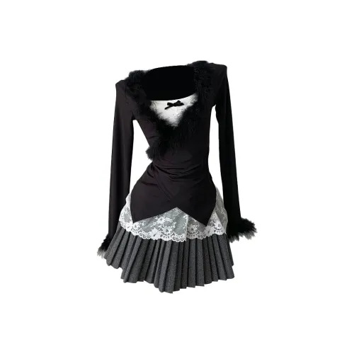 TORIGHT Комплект с юбкой Женские Черный