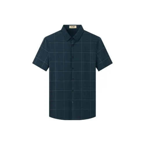 EDENBO Озеро Синий Мужская Рубашка