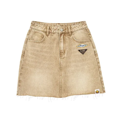 B.Duck Джинсовые короткие юбки Женские Хаки