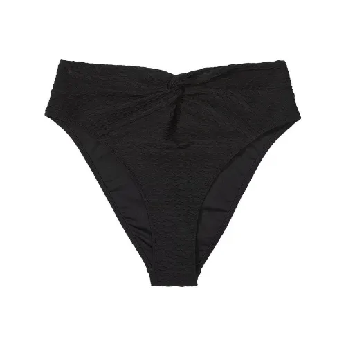 Victoria's Secret Розовый Mix Match Высокая Обхват талии Твист Cheeky Бикини Низ B Плавки Женские Черный