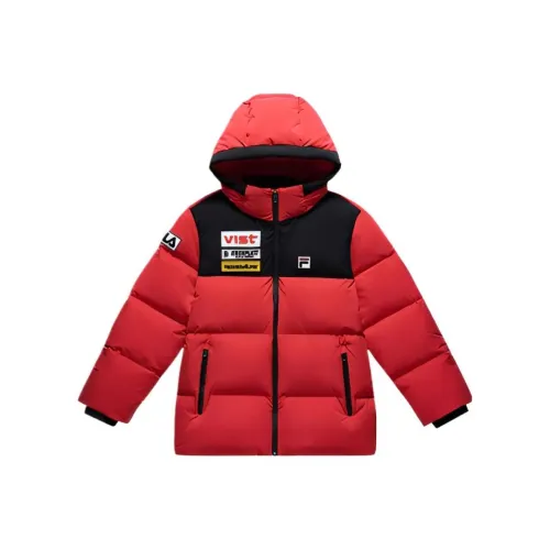 FILA KIDS Пуховики и жилеты Red Teenagers