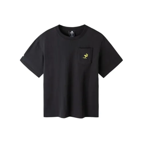 Конверс X SNOOPY T-рубашка Глубокий черный Детский