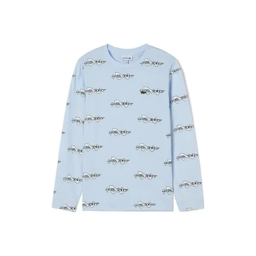 lacoste Светло-синие Детские Рубашки T