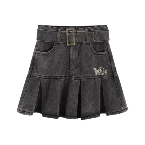 Garbege Деним Юбка Женская Черная Серая