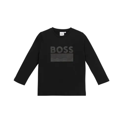 HUGO BOSS Черные Детские Рубашки T