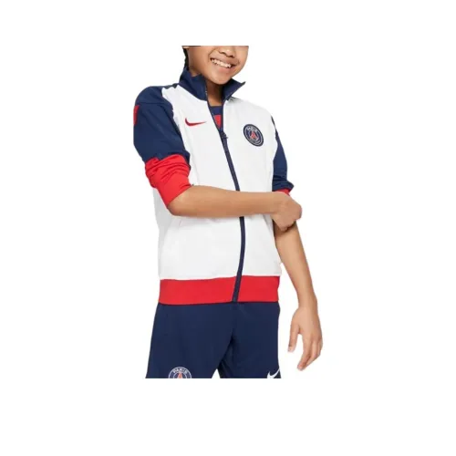 nike Куртки Пальто Paris Saint Germain ACADEMY Pro Белый Синий Детский