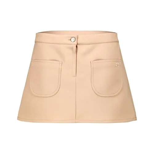 COURREGES Повседневные короткие юбки Женские Песочный