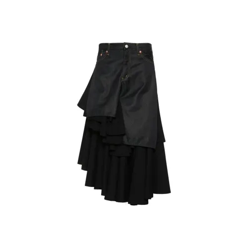 JUNYA WATANABE Повседневный Длинный Юбка Женские Черный