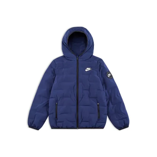 Nike Пуховик Темно-синий Подростки