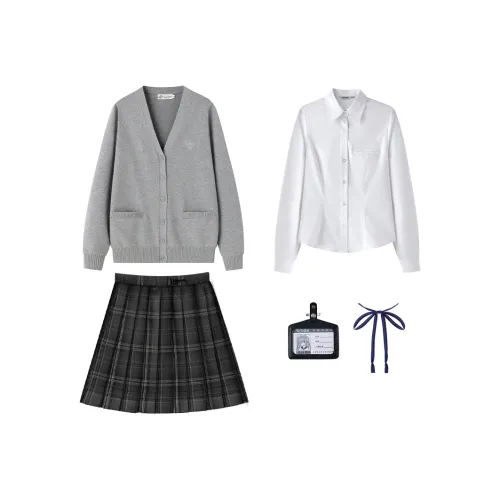 Tokyo Season UNIFORM Осенний Зимний Женский Серый