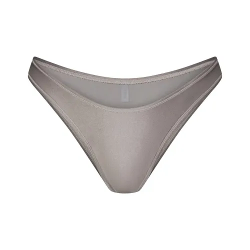 SKIMS SHINE Плавание DIPPED Бикини Низ Плавки Женские Дым Дымчато-серый