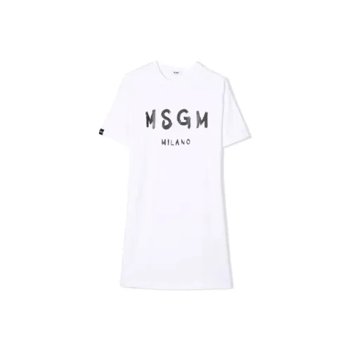MSGM Белые Платья для Детей
