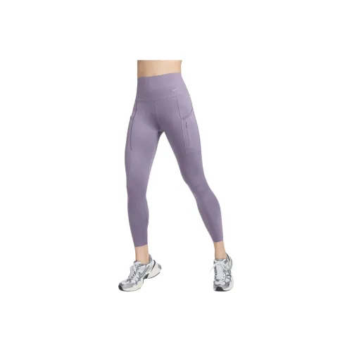 NIKE Фиолетовые Женские Спортивные Брюки