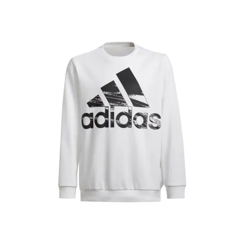 Adidas Толстовка Белый Черный Подростки