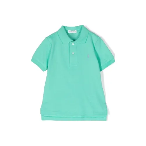 Polo Ralph Lauren T-рубашка SS23 аква-зеленая для малышей и детей дошкольного возраста