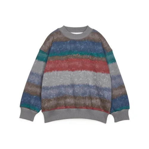 YEK Свободный крой Толстовка 23 Зимний Новый для мальчиков и девочек Утолщенный Детский Многоцветный