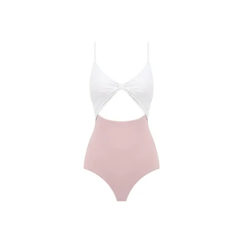 BALNEAIRE Кораллово-розовый Белый Женские Купальники Ван-Пис
