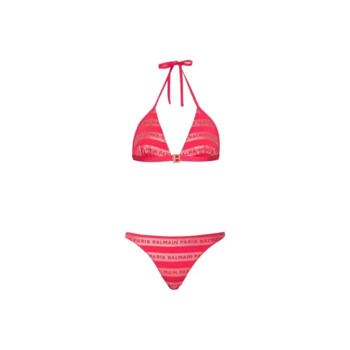 BALMAIN Двухкомпонентный купальник женский розовый