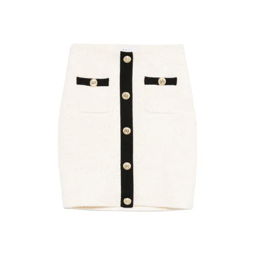 Self Портрет Повседневные короткие юбки Женские Белые