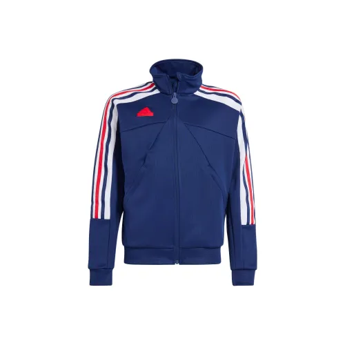 Adidas Куртки Пальто TIRO NATIONS PACK TRACK Темно-синий Белый Светло-алый Подростки