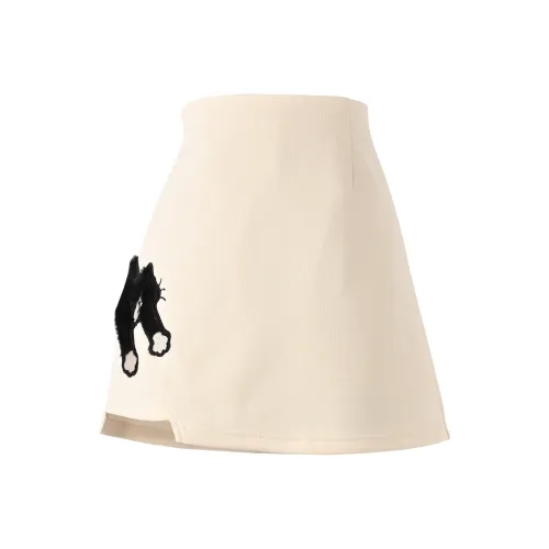 SNBL Повседневные короткие юбки женские абрикос