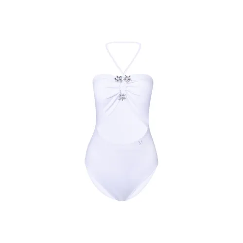 MIMI PLANGE Ван-Пис Купальник Женские Pearl White