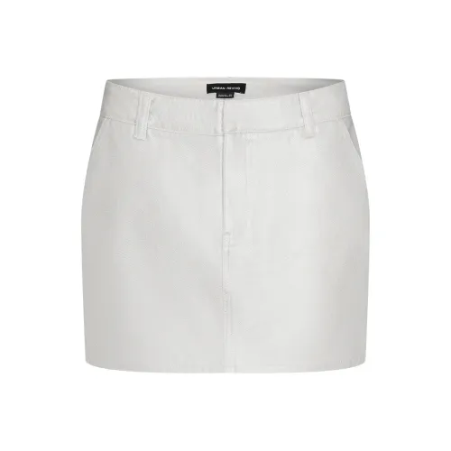 URBAN REVIVO Повседневные короткие юбки Женские Серебряные