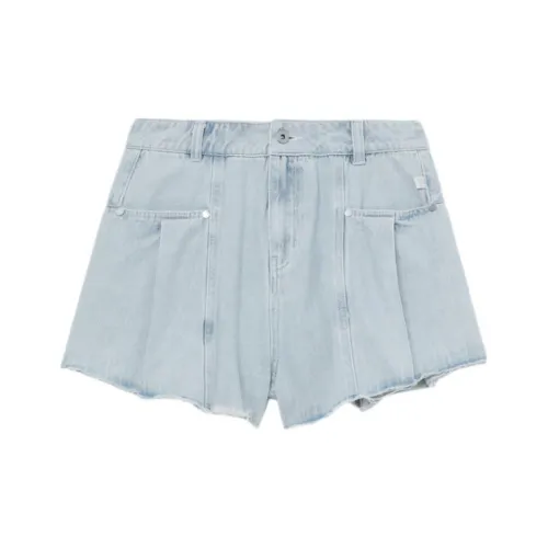 MUSIUM DIV Джинсовые короткие юбки Женские Blue