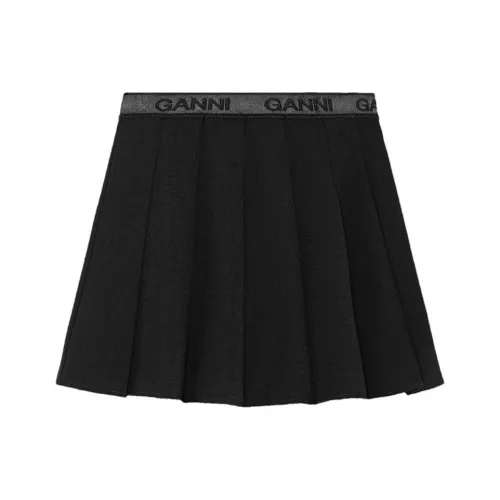 GANNI FW24 Повседневные короткие юбки Женские Черный