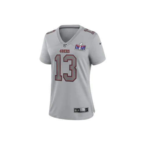 Nike Brock Purdy San Francisco 49ers Супер Боул LVIII Регби Джерси Женские Серый