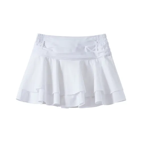 NancyCavally Повседневные короткие юбки Женские Белые