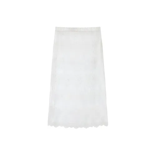 Pit Повседневный Длинный Юбка Женские Экрю