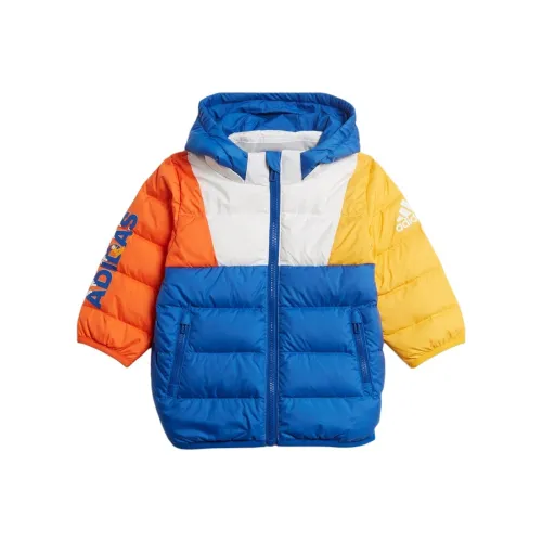 Adidas Синий с Белым Lettering Детские Пуховики
