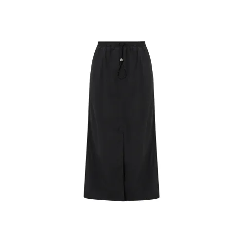 THE SEA LIFE Повседневный длинный юбка женский черный маг