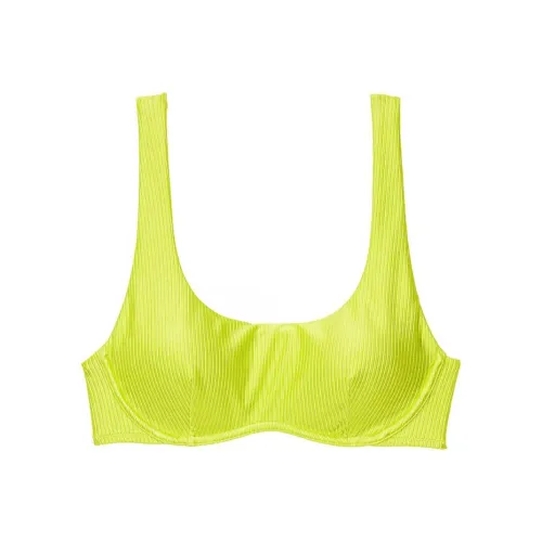 Victoria's Secret Розовый The Wave Бикини Топ Limelight Бикини Женские Желтый