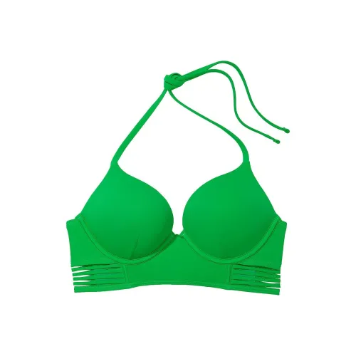 Victoria's Secret Розовый Archives Плавание Bombshell PUSH Up Longline Бикини Топ IJ Бикини Женские Зеленый