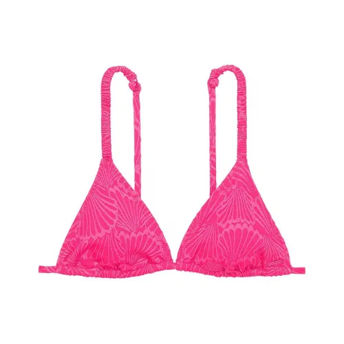 Victoria's Secret Розовый Scrunchie Бикини Треугольный Топ Enchanted Pink Бикини Женские Pink