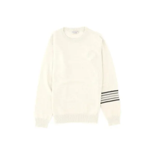 Brunello Cucinelli Белый Kids Свитеры