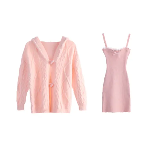 Mu Qingqing Комплект с юбкой Женские Розовый
