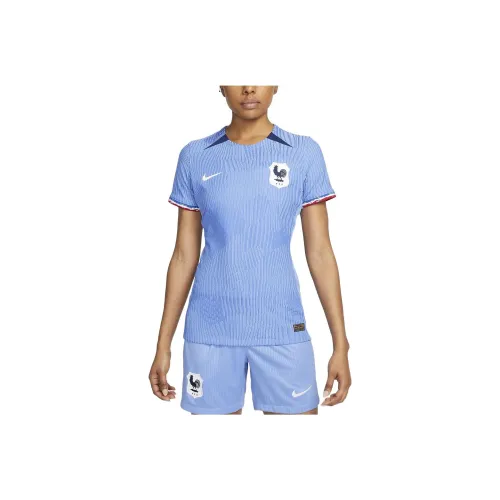NIKE Синий Женская Футбольная Джерси