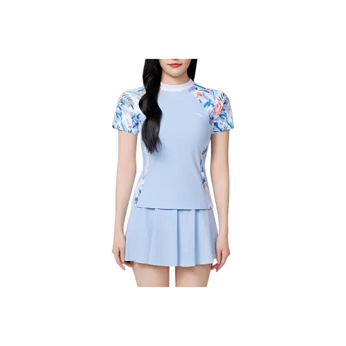 ANTA Двухкомпонентный купальник женский светлый коралловый синий коралловый синий чисто белый