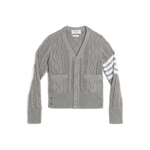 THOM BROWNE Светло-серый Kids Свитеры