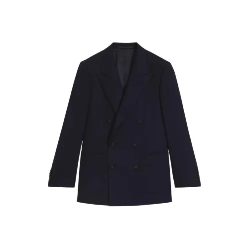 Hugo Boss x DAVID BECKHAM Бизнес-костюм Пальто Мужской Синий