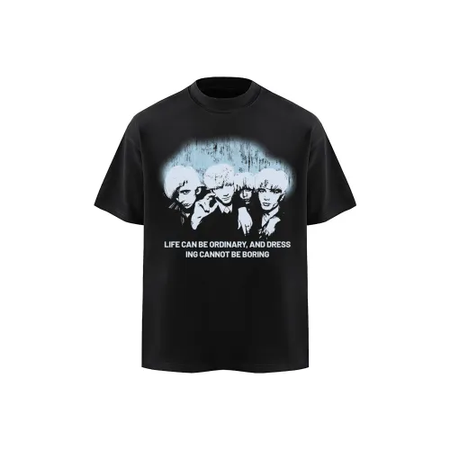 REMEFIT Черная унисекс футболка