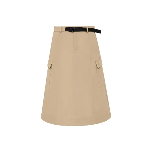 Hush Puppies Повседневный Длинный Юбка Женские Хаки