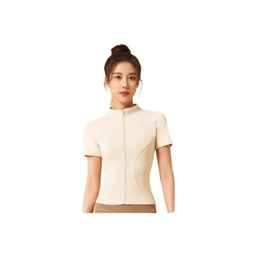 LIVEX Весенне-летняя спортивная одежда для женщин цвет слоновая кость