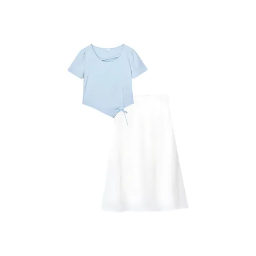 Love To Serve Комплект с юбкой Женская Светло-синяя