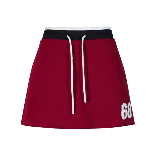 Wen Shan Повседневные короткие юбки Женские Red
