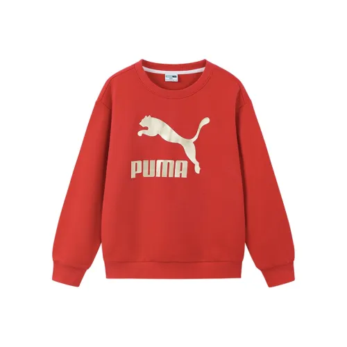 PUMA Толстовка Sportstyle Collection 1948 Big Logo Crew FL Китай Красный 60601 Дети 3-7 лет